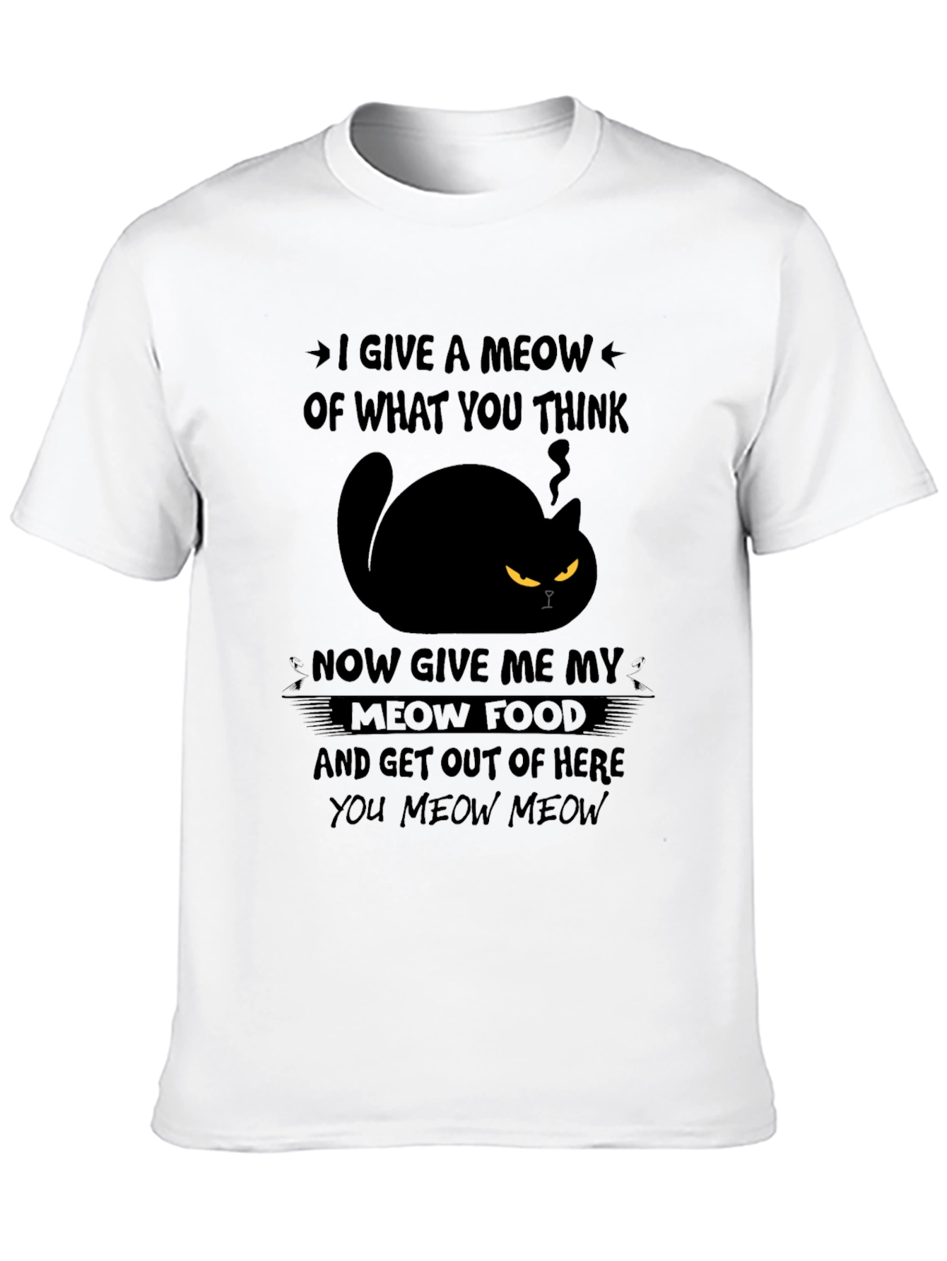 I Give a Meow Cat Graphic T-Shirt