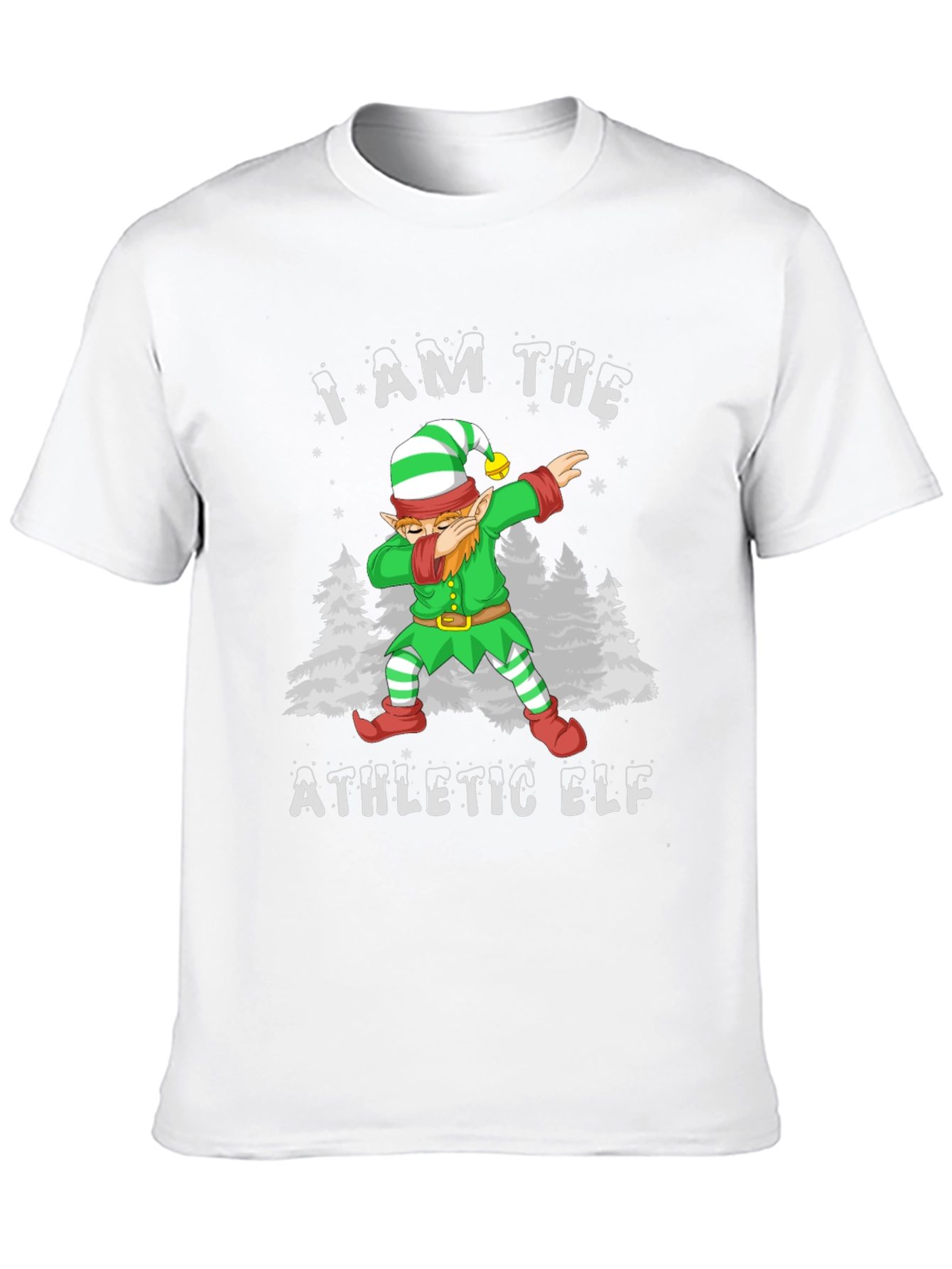 Athletic Elf Christmas Holiday T-Shirt