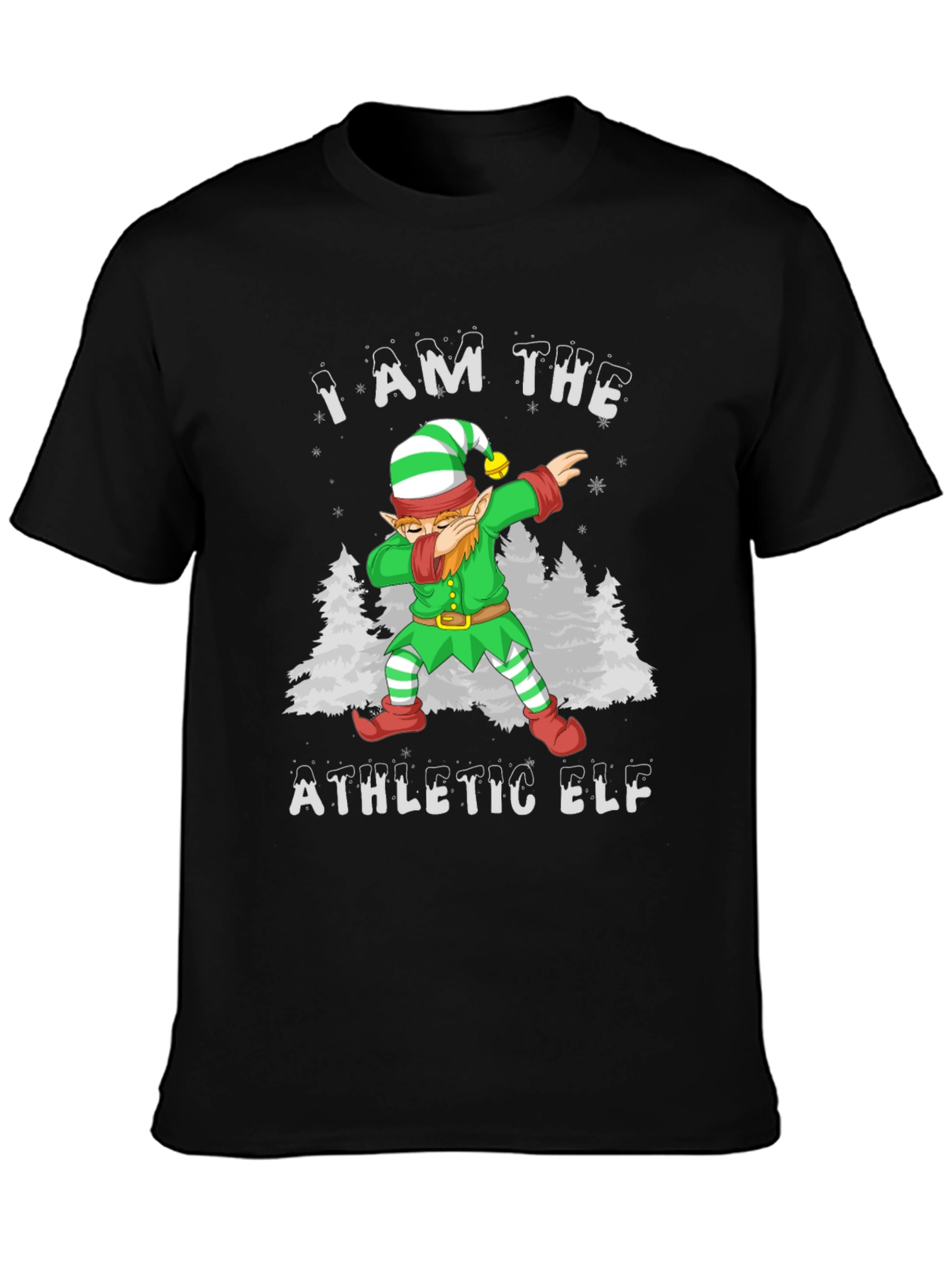 Athletic Elf Christmas Holiday T-Shirt