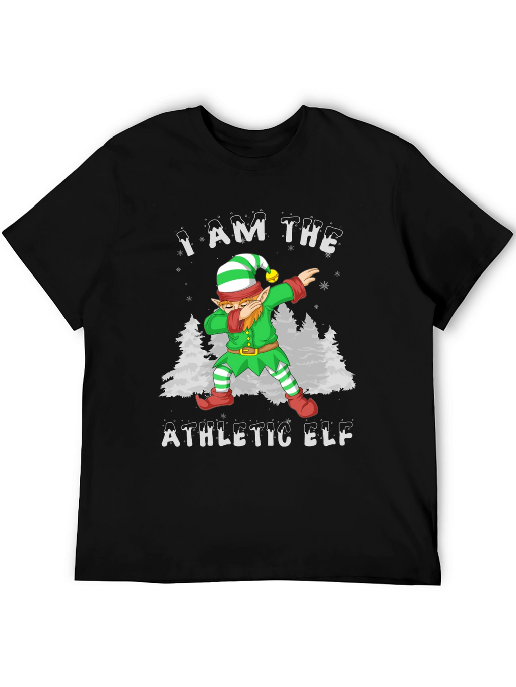 Athletic Elf Christmas Holiday T-Shirt