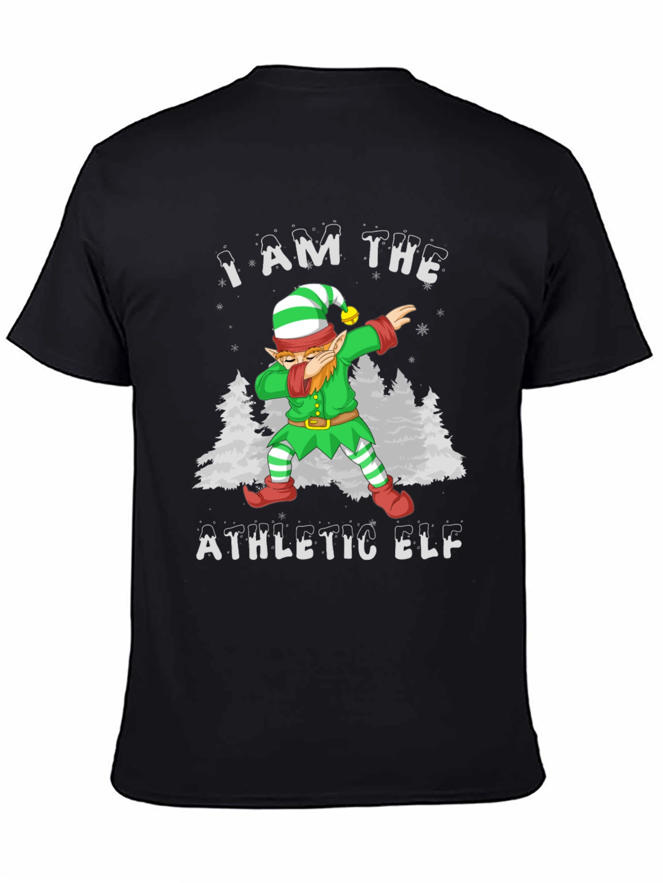 Athletic Elf Christmas Holiday T-Shirt