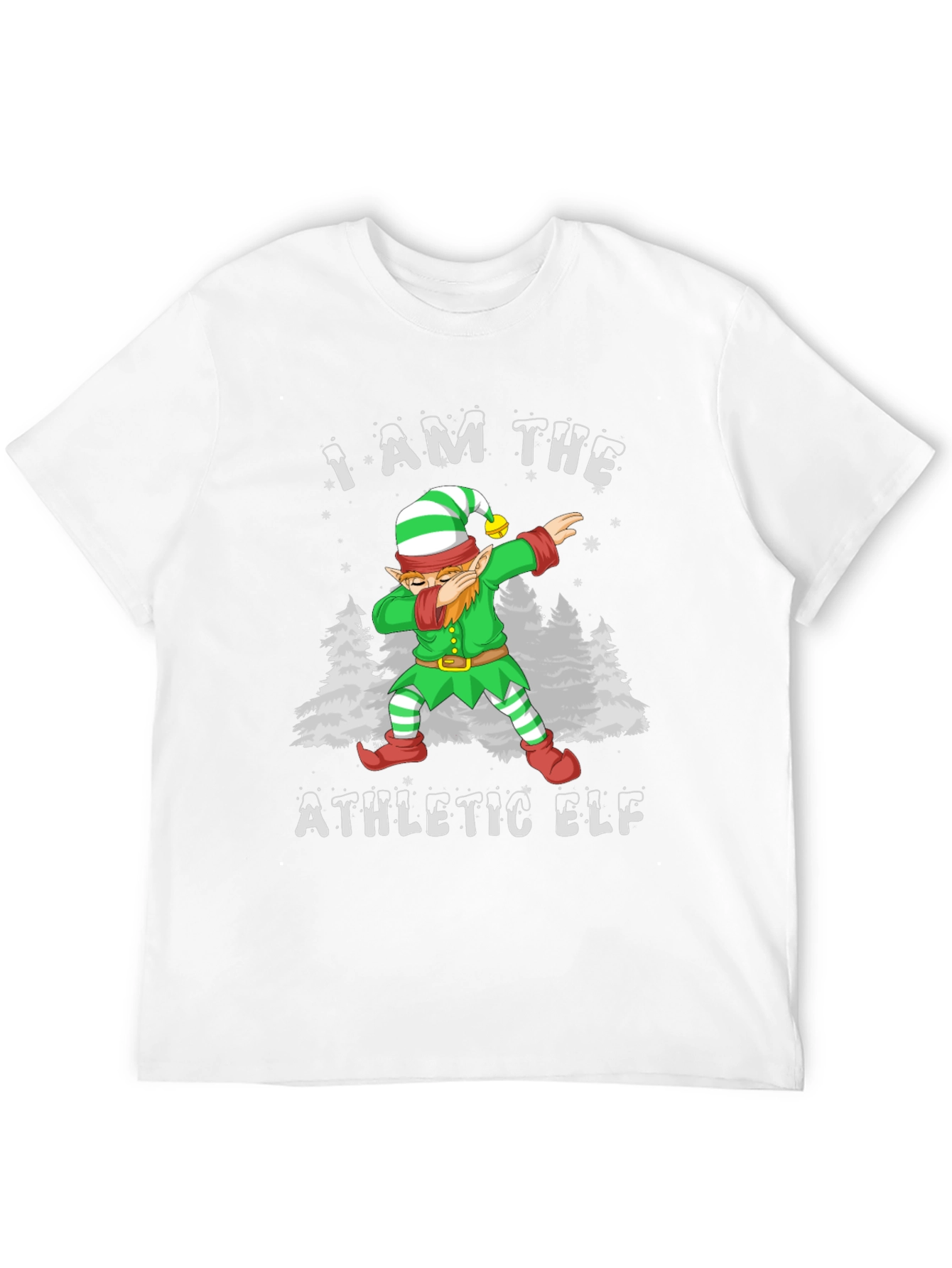 Athletic Elf Christmas Holiday T-Shirt