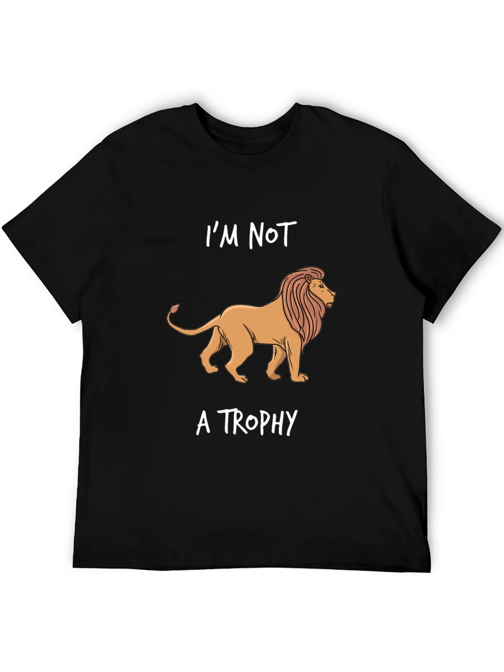 Im Not a Trophy Black Graphic Tee