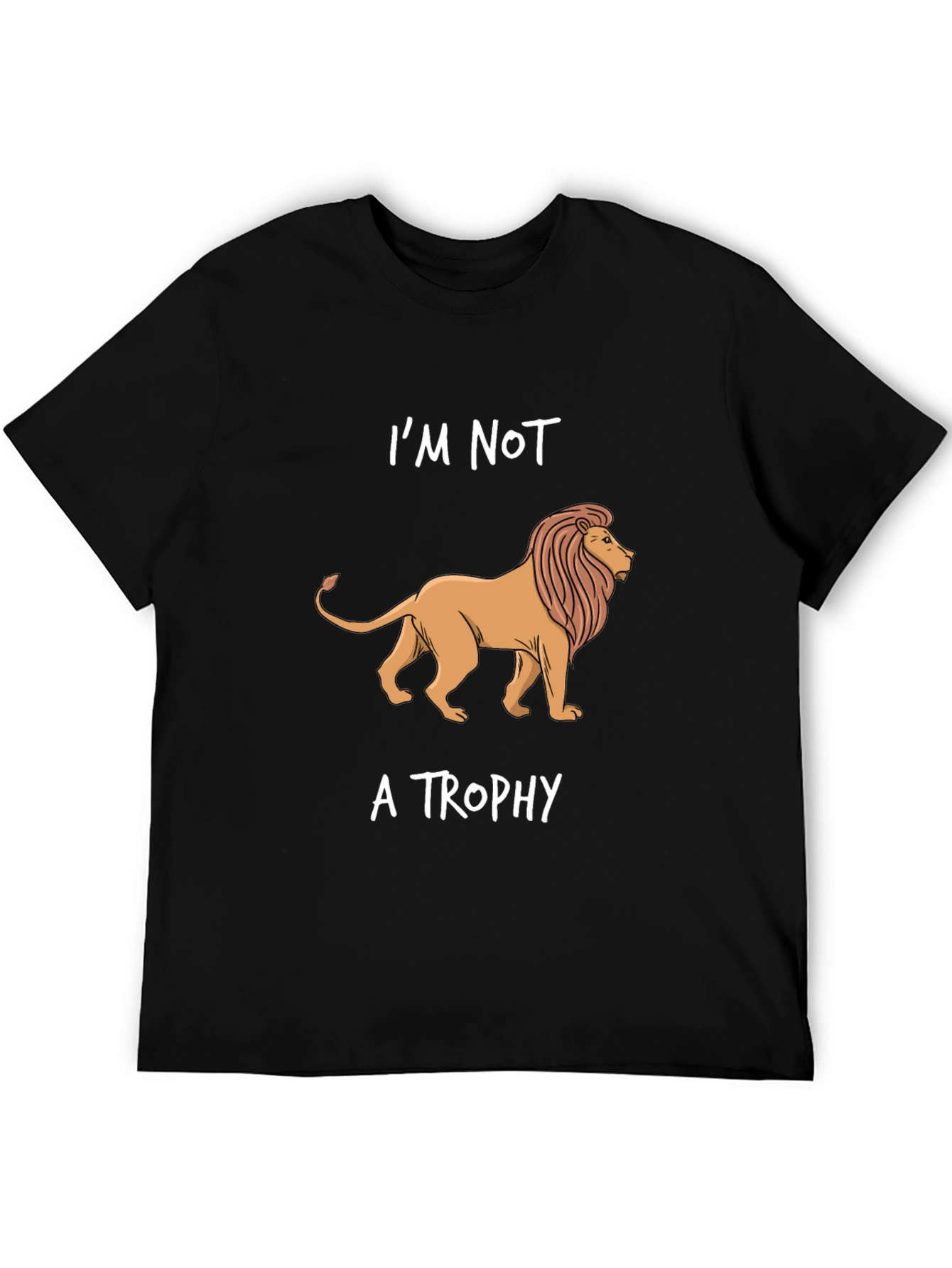 Im Not a Trophy Black Graphic Tee