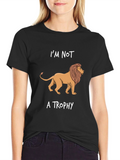 Im Not a Trophy Black Graphic Tee