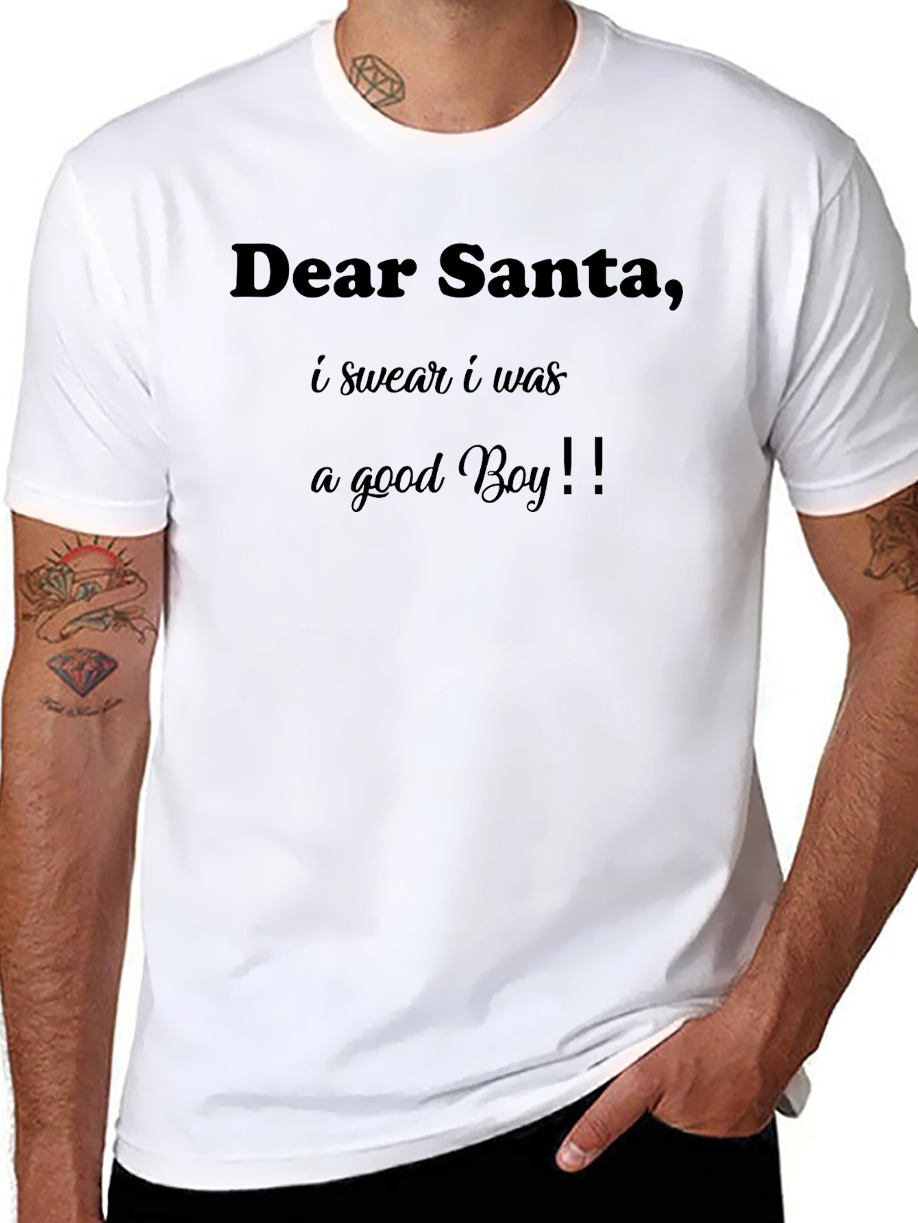 Dear Santa Good Boy T-Shirt - Holiday Apparel
