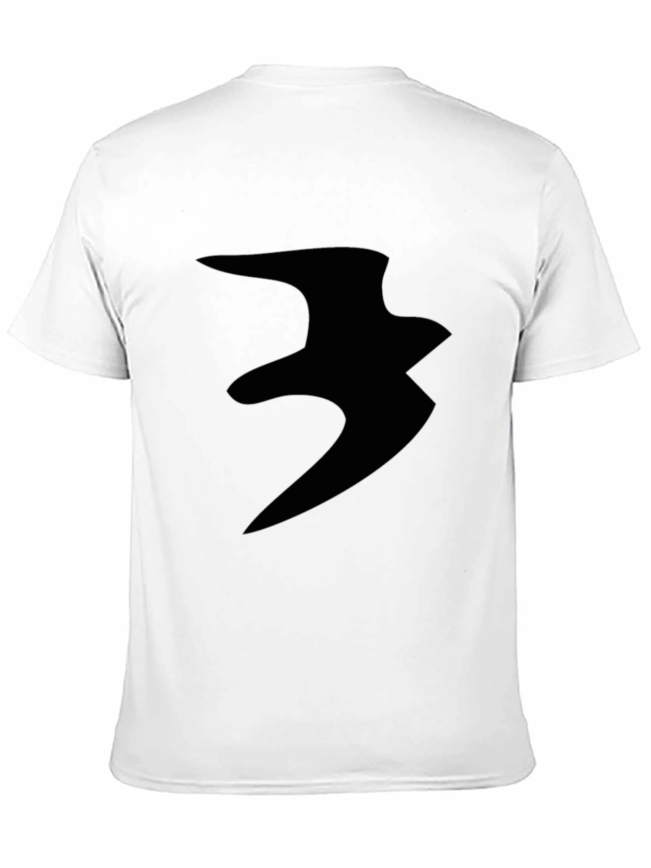 Abstract Print Black Casual T-Shirt