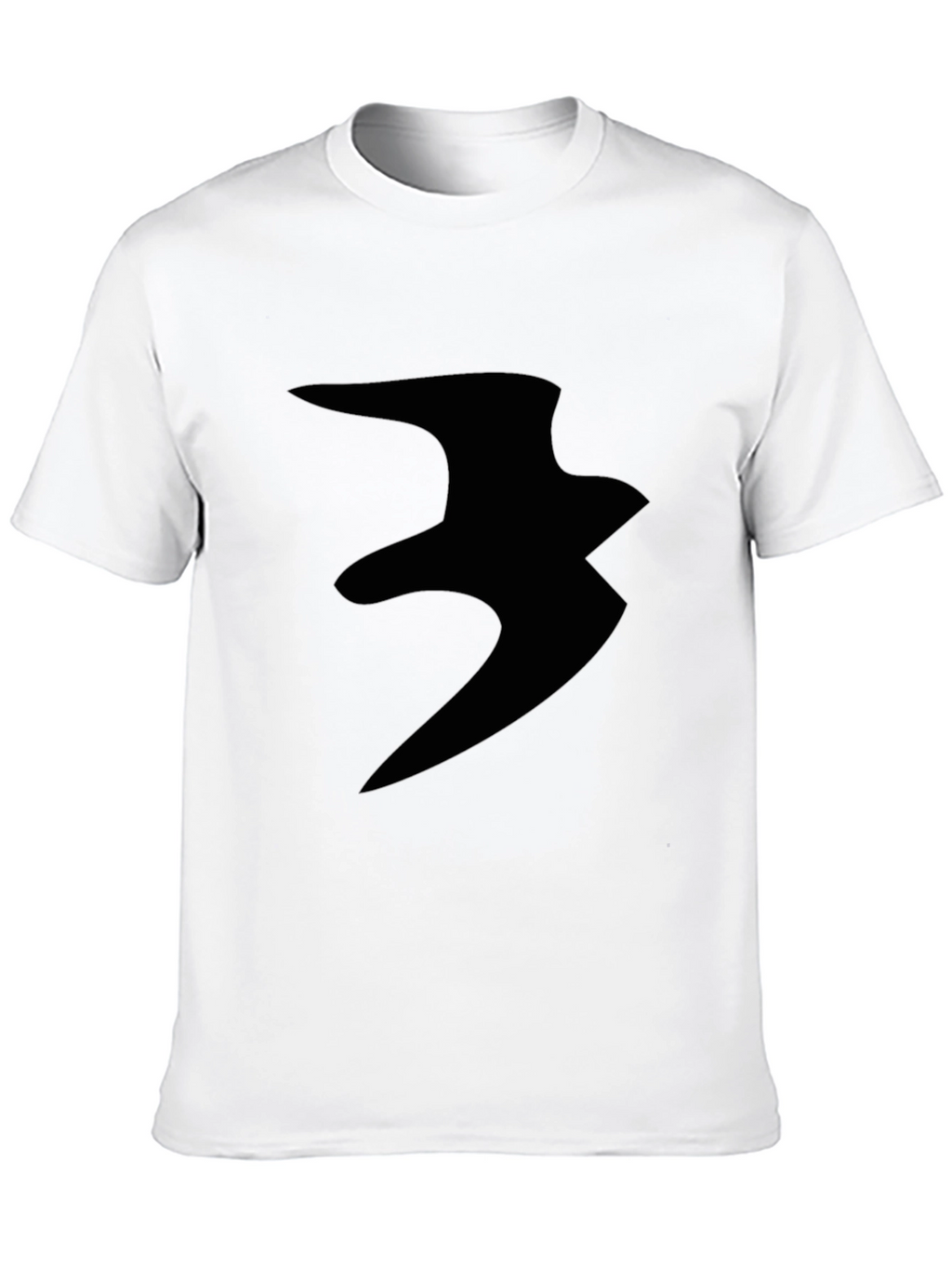 Abstract Print Black Casual T-Shirt