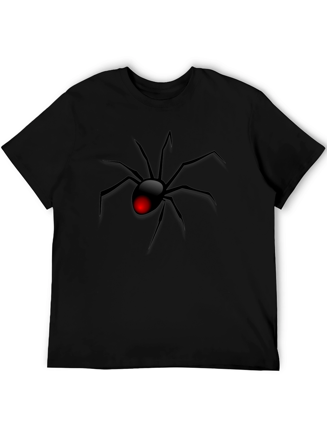 Black Widow Spider Graphic T-Shirt - Mens