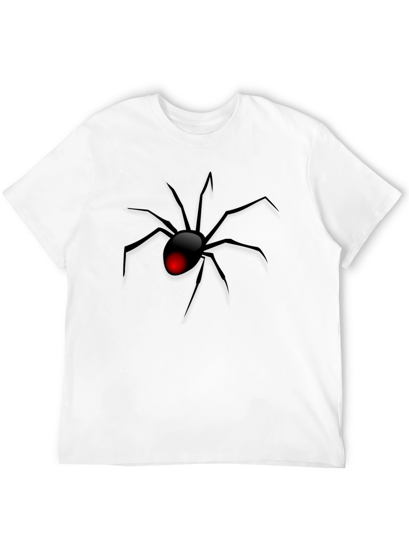Black Widow Spider Graphic T-Shirt - Mens