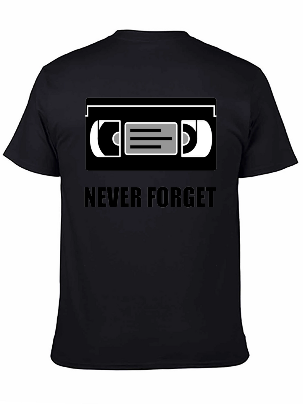 Never Forget VHS Tape T-Shirt Retro Nostalgia