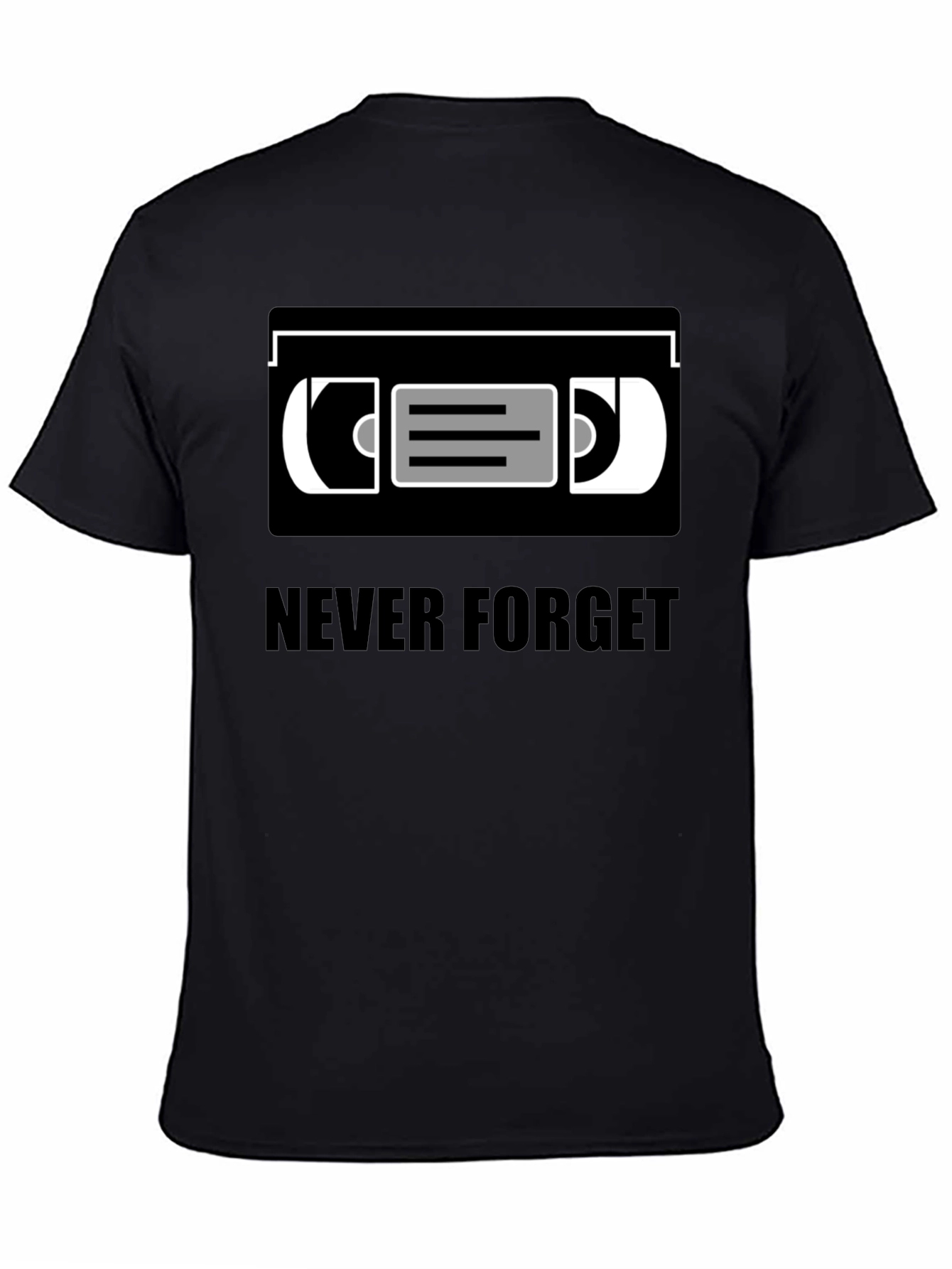Never Forget VHS Tape T-Shirt Retro Nostalgia