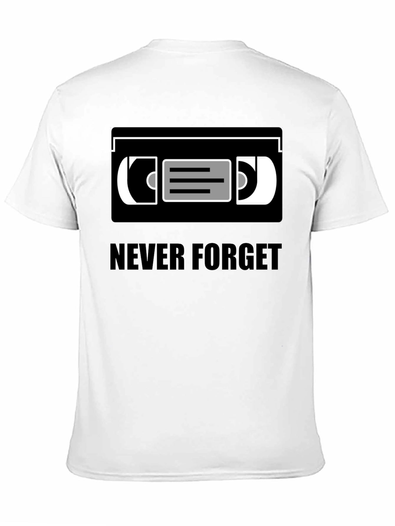 Never Forget VHS Tape T-Shirt Retro Nostalgia