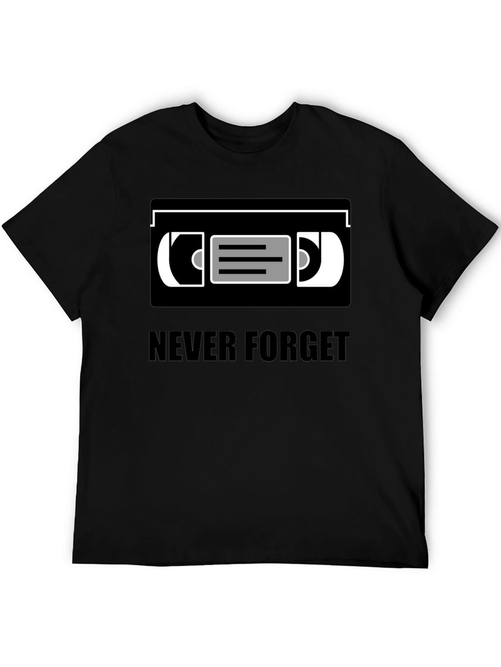 Never Forget VHS Tape T-Shirt Retro Nostalgia