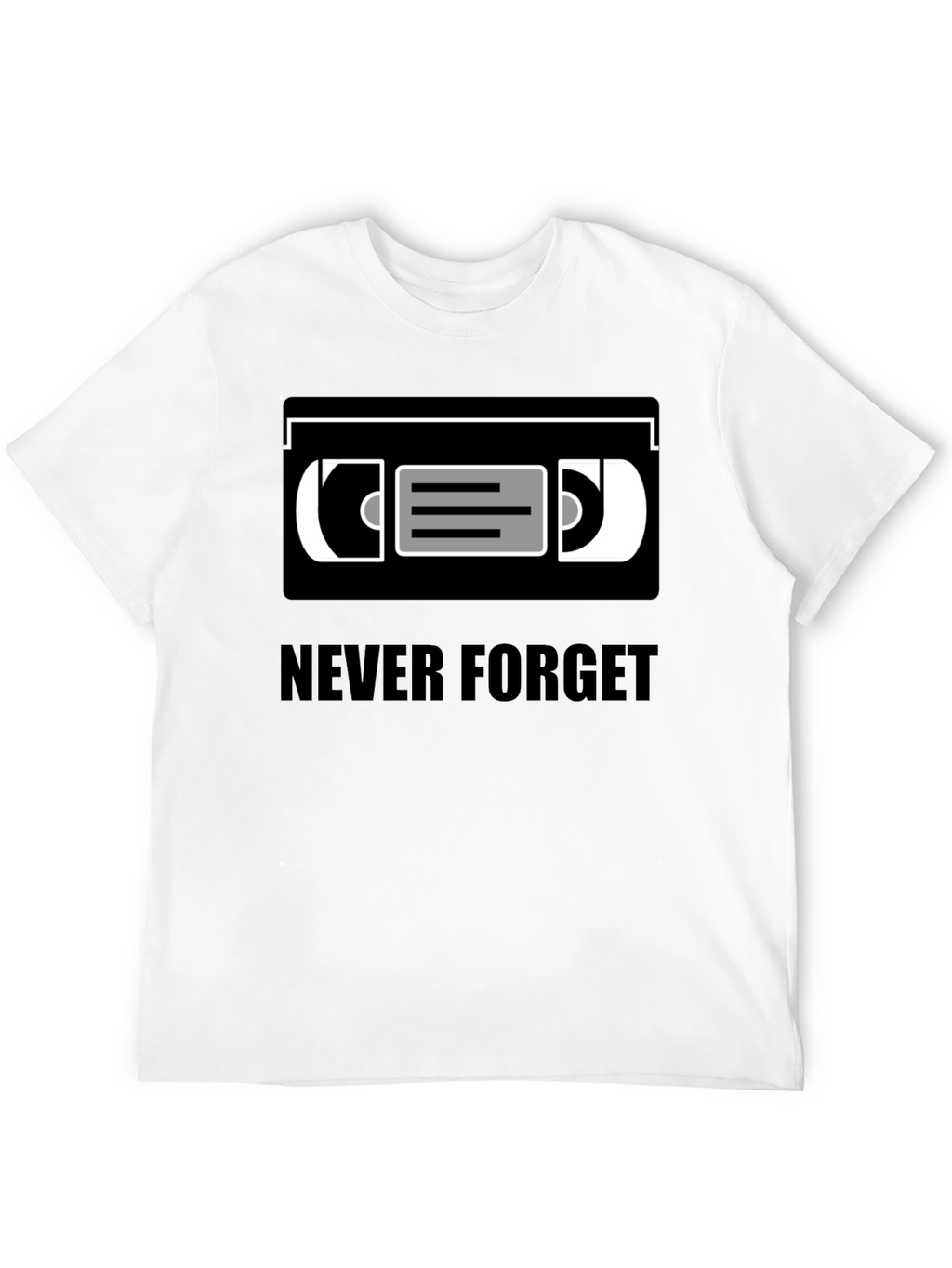 Never Forget VHS Tape T-Shirt Retro Nostalgia