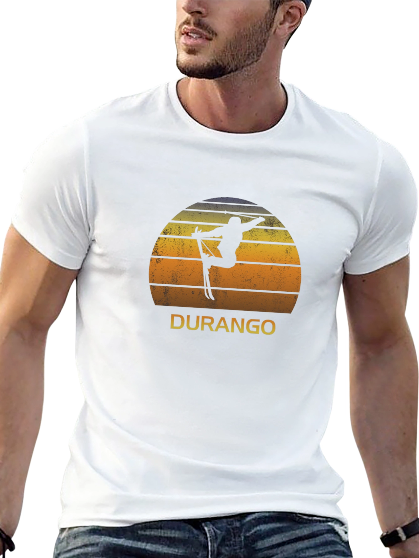 Durango Ski Sunset Black T-Shirt