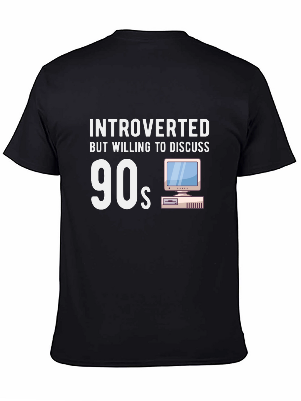 Introverted 90s T-Shirt - Nostalgic Computer Design