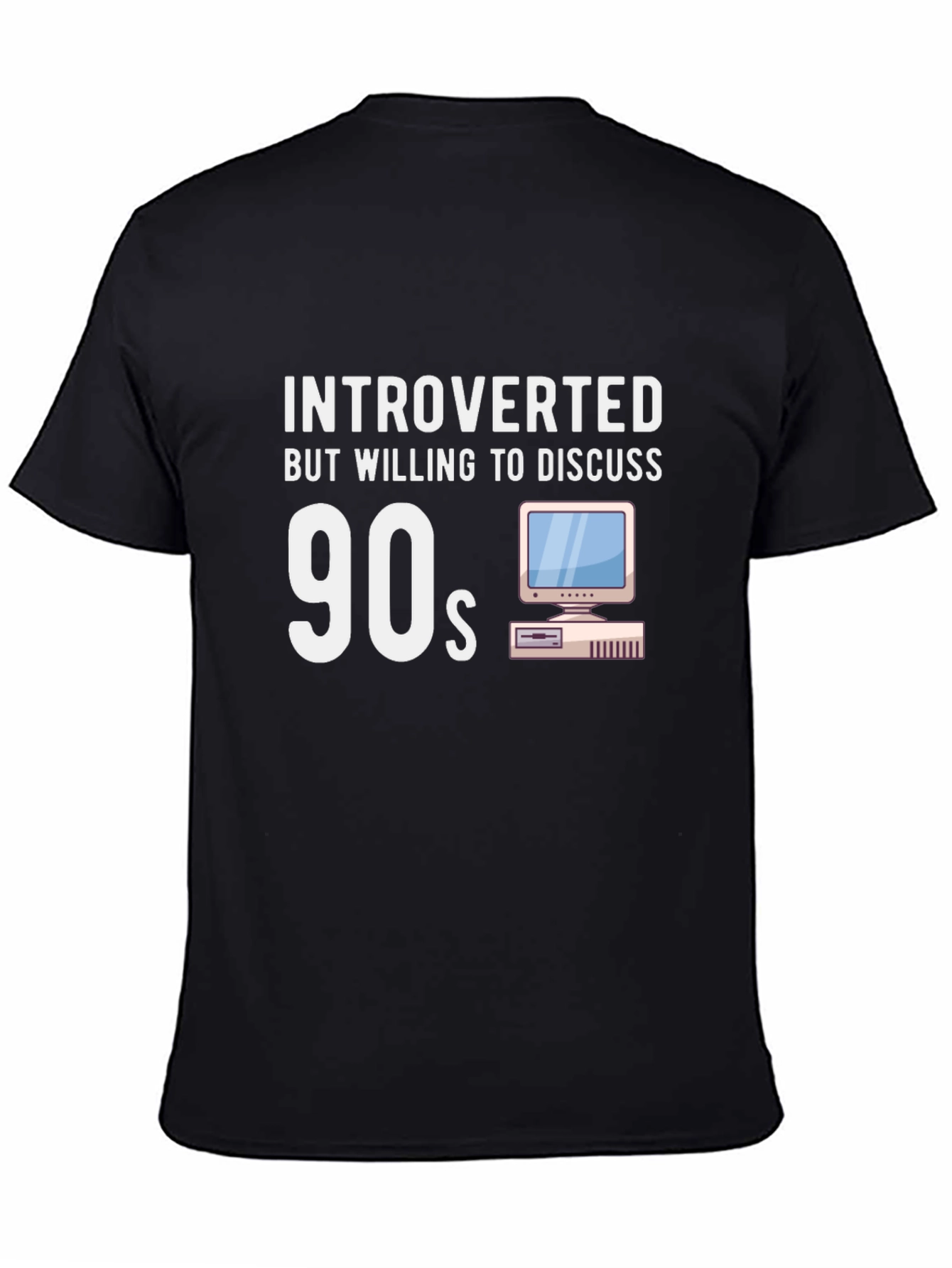 Introverted 90s T-Shirt - Nostalgic Computer Design