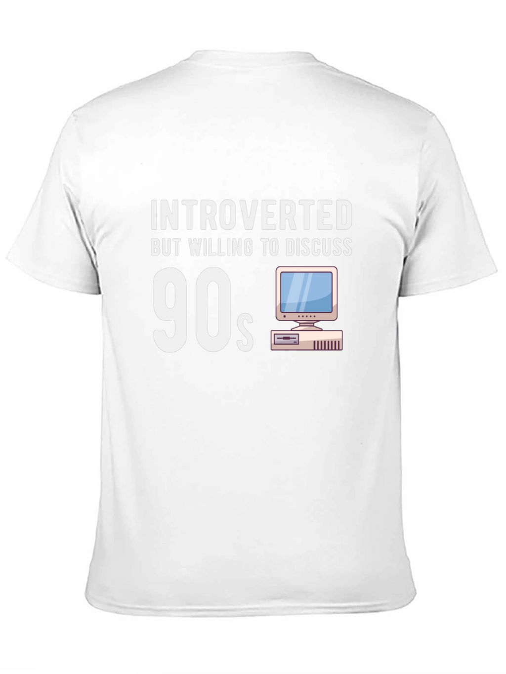 Introverted 90s T-Shirt - Nostalgic Computer Design
