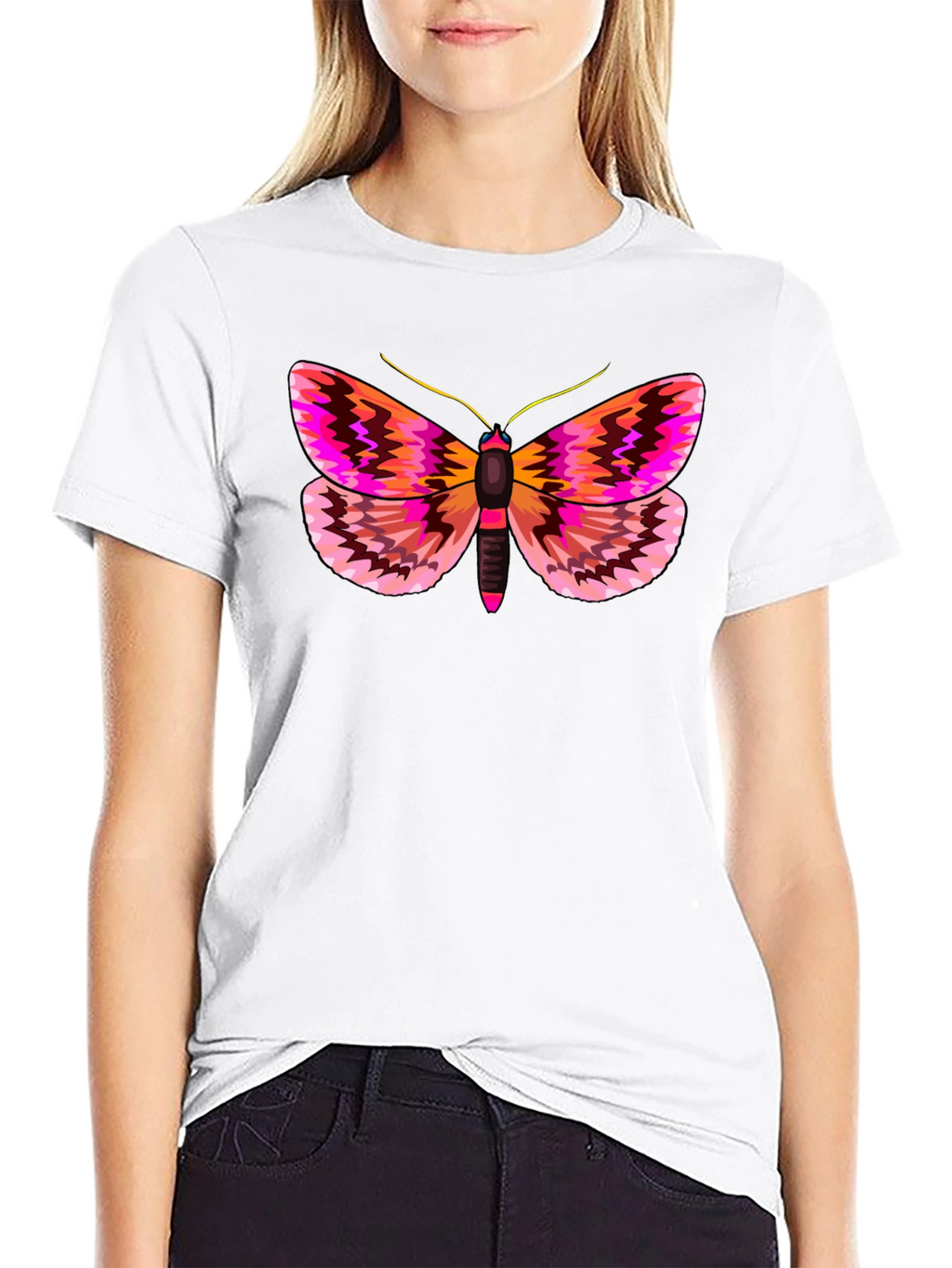 Moth Graphic T-Shirt - Unique Butterfly Tee