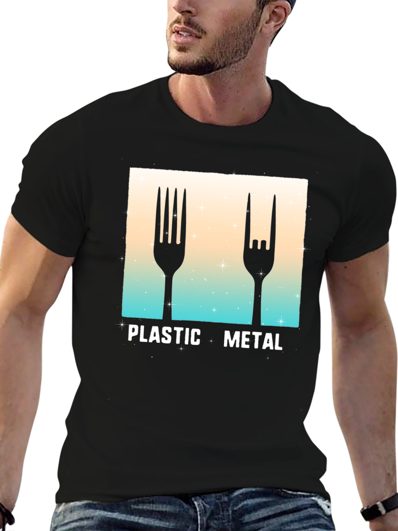Plastic Metal Graphic Tee - Music Fan T-Shirt