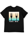 Plastic Metal Graphic Tee - Music Fan T-Shirt