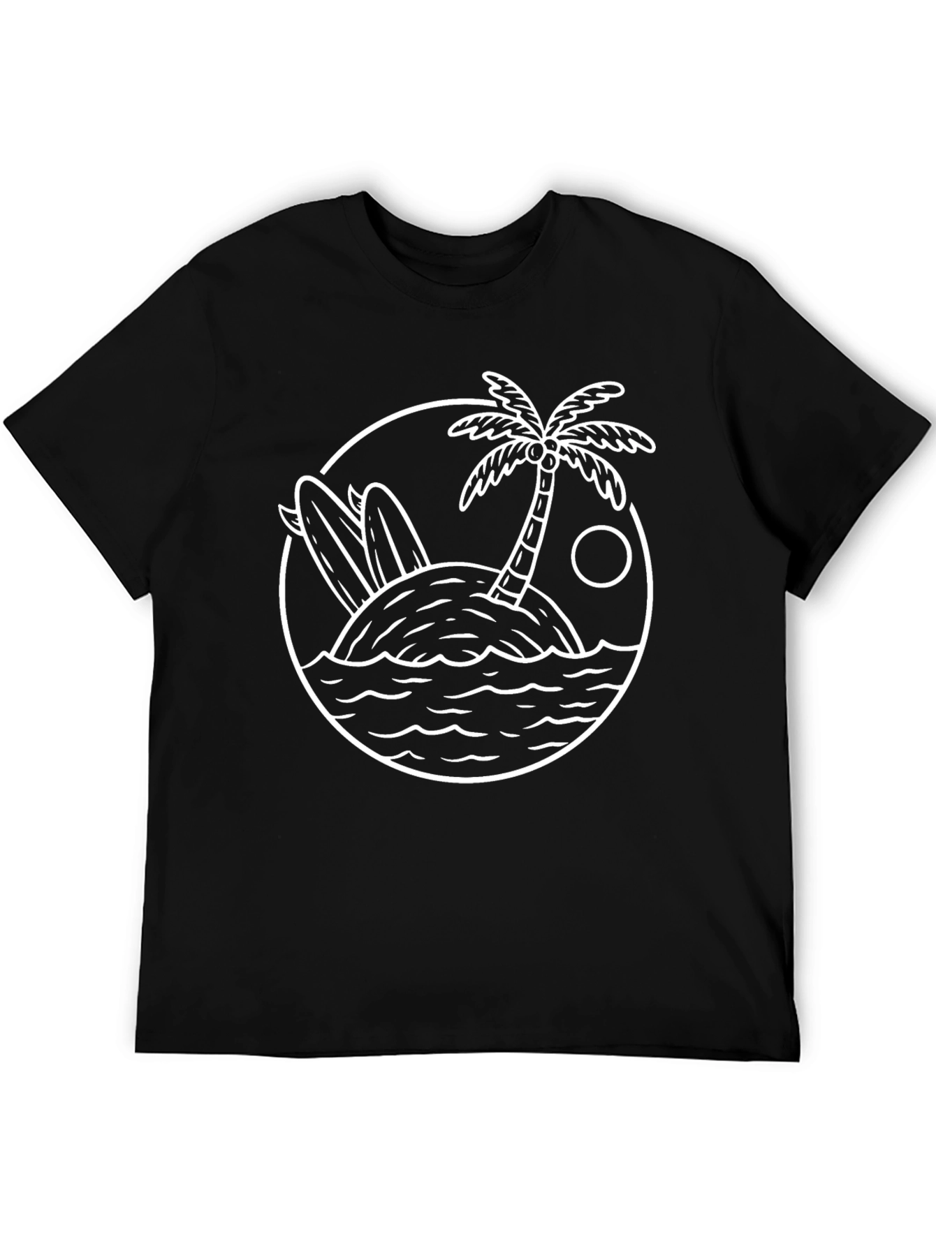 Island Surf T-Shirt - Black