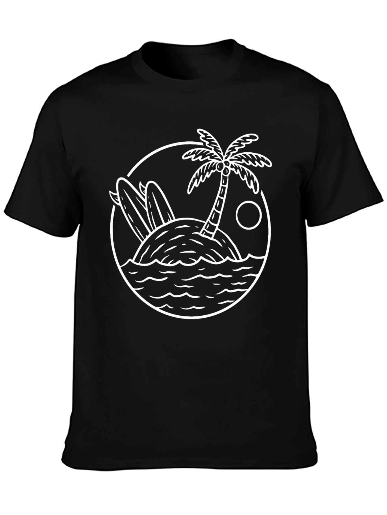 Island Surf T-Shirt - Black