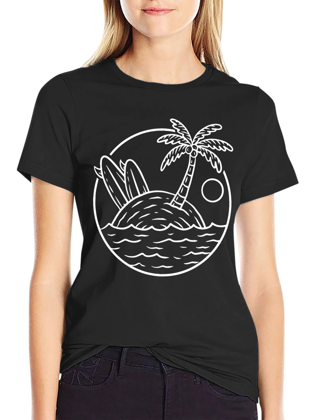 Island Surf T-Shirt - Black