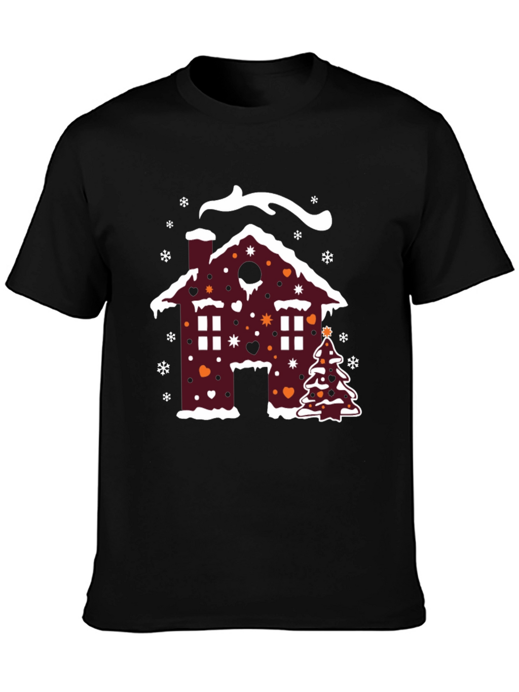 Festive Holiday Gingerbread House Christmas T-Shirt