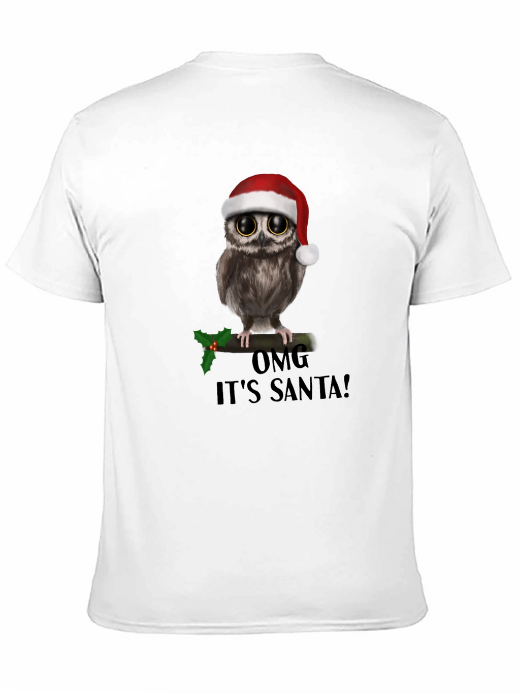 Christmas Owl T-Shirt: OMG Its Santa!