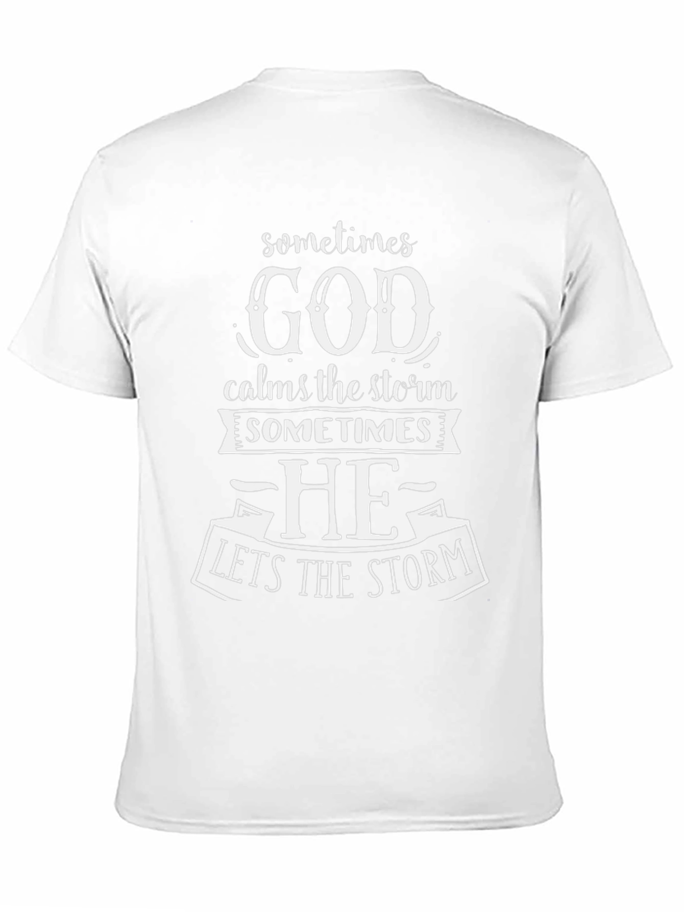 God Calms The Storm T-Shirt Christian Apparel