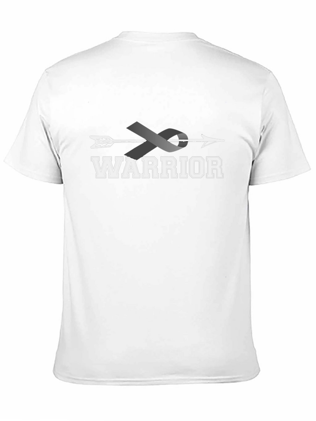 Warrior Ribbon Arrow T-Shirt - Brain Cancer Awareness