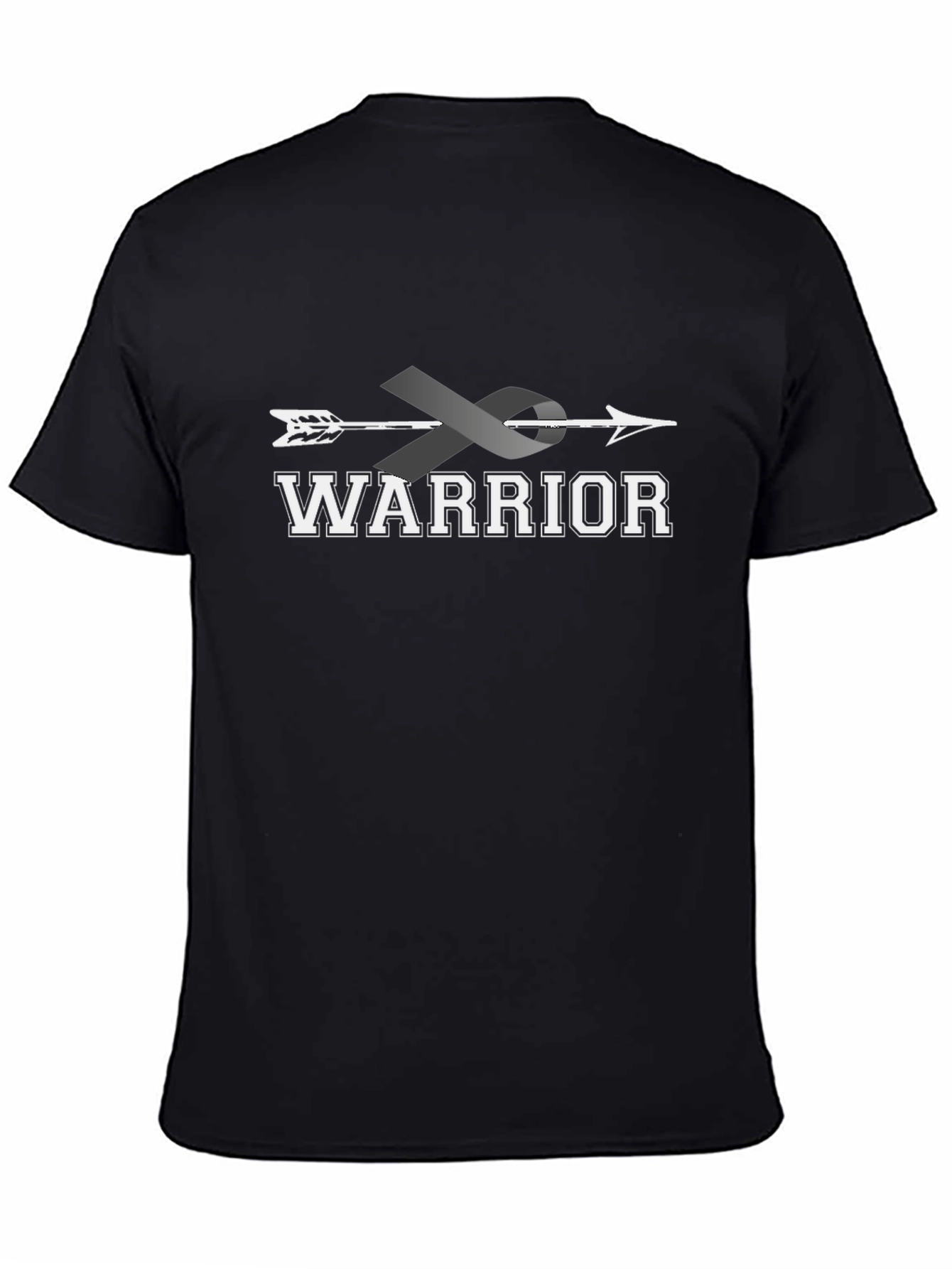 Warrior Ribbon Arrow T-Shirt - Brain Cancer Awareness