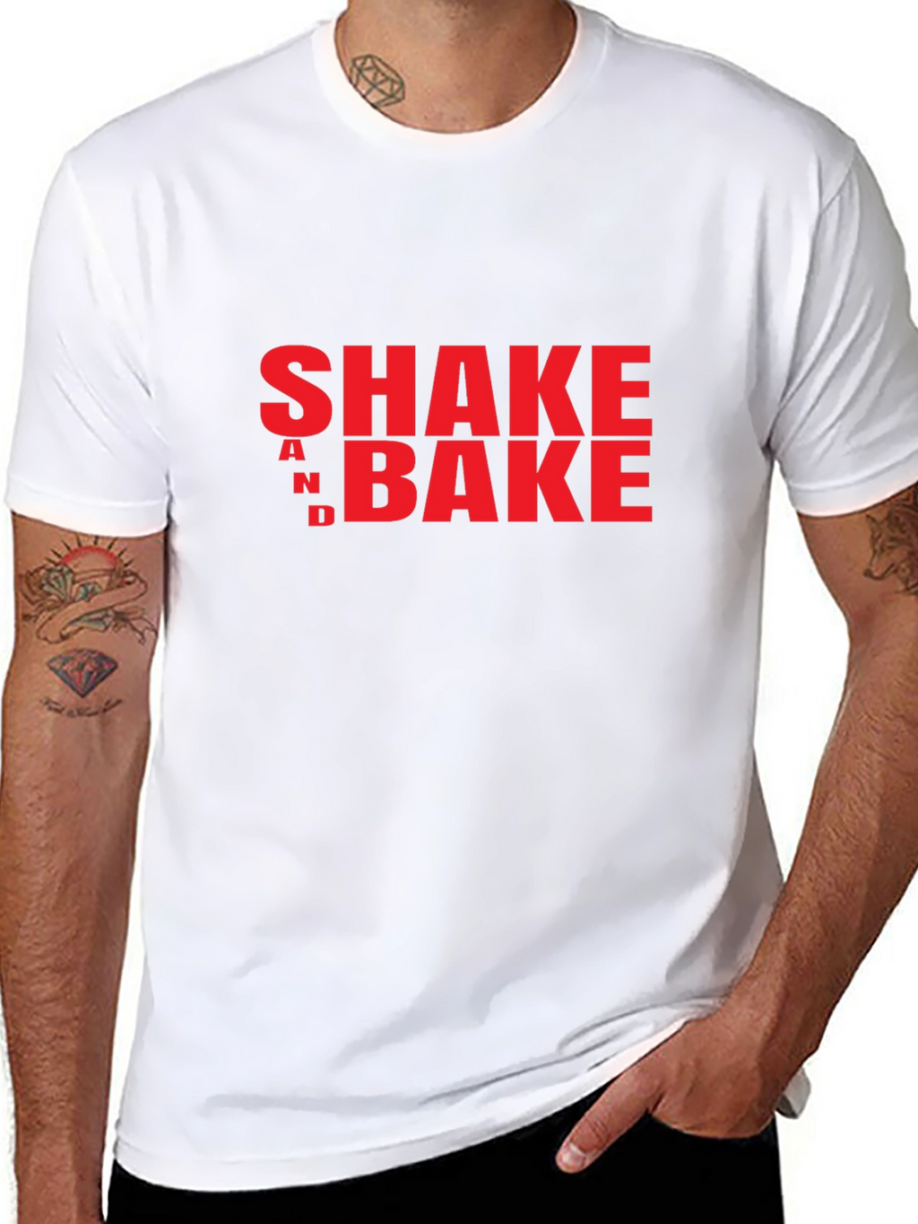 Shake and Bake Graphic T-Shirt - Bold Red Print