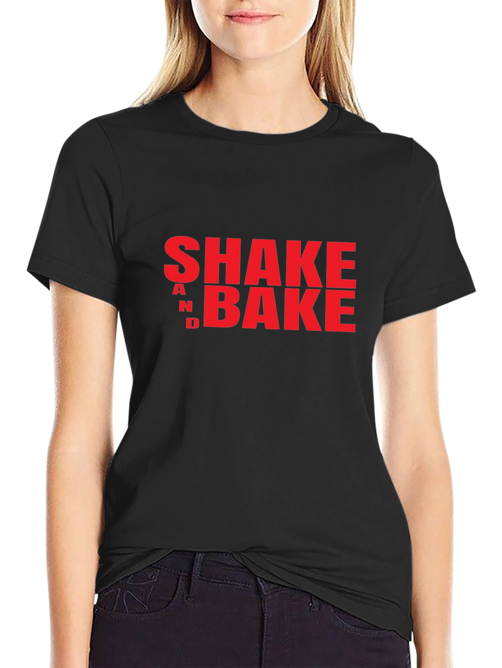 Shake and Bake Graphic T-Shirt - Bold Red Print