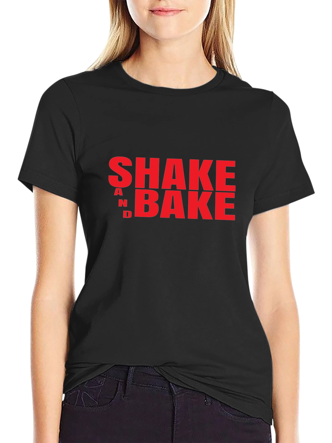 Shake and Bake Graphic T-Shirt - Bold Red Print