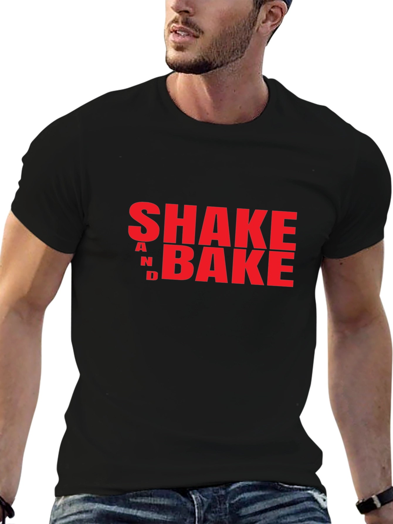 Shake and Bake Graphic T-Shirt - Bold Red Print