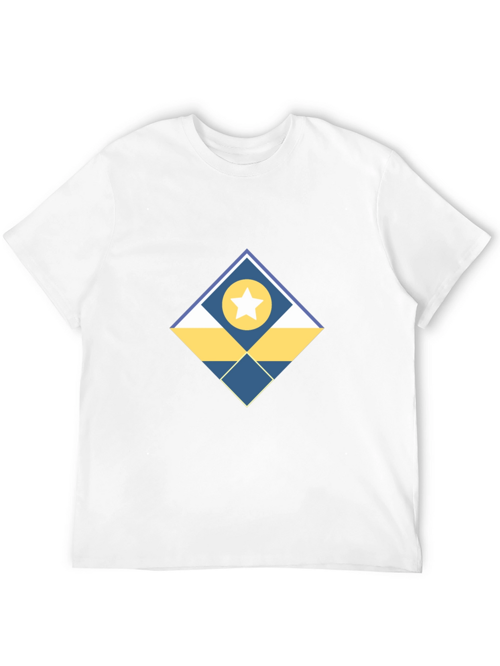 Geometric Star Graphic Tee - Modern Design