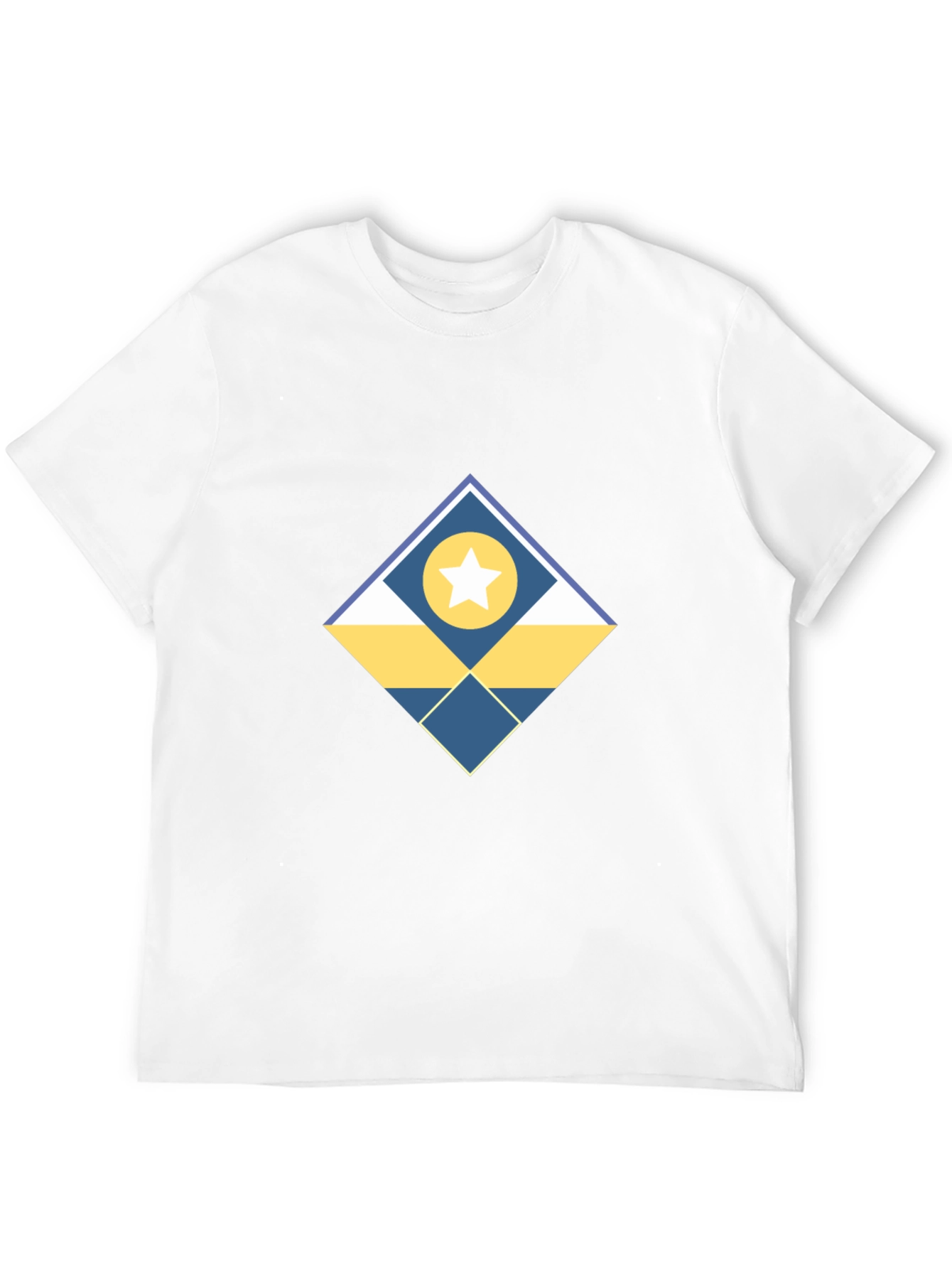Geometric Star Graphic Tee - Modern Design