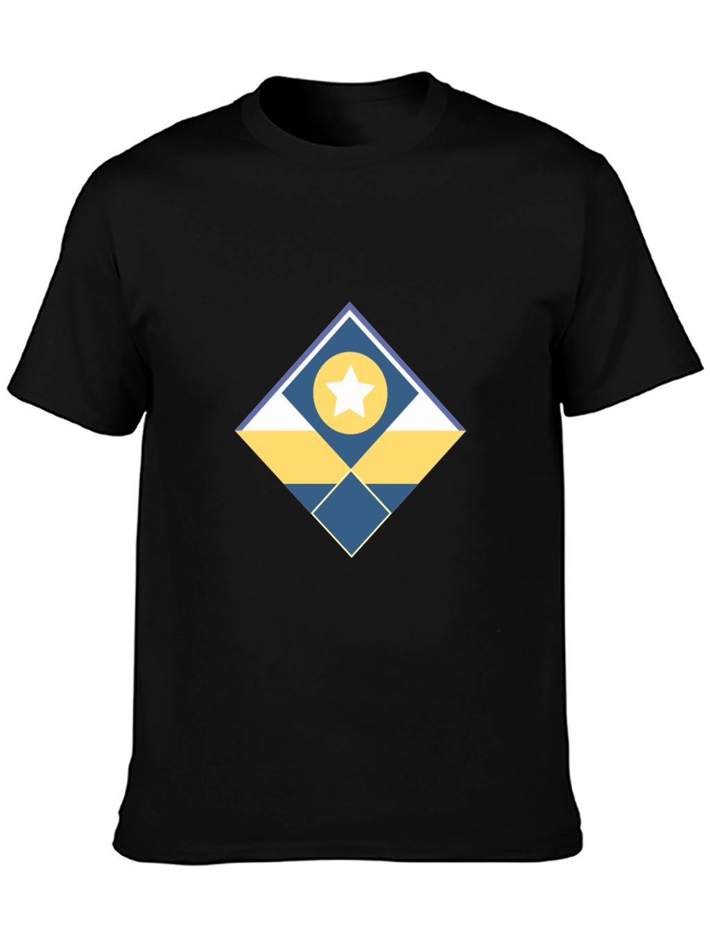 Geometric Star Graphic Tee - Modern Design