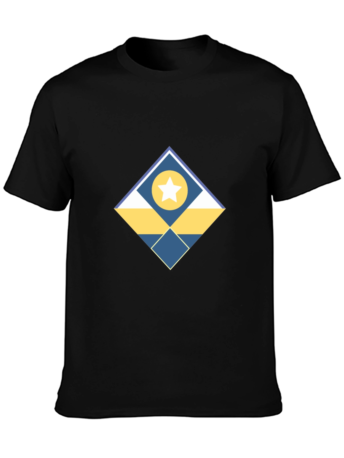 Geometric Star Graphic Tee - Modern Design