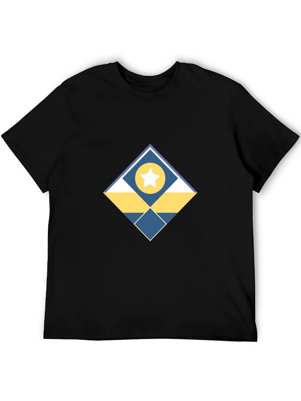 Geometric Star Graphic Tee - Modern Design
