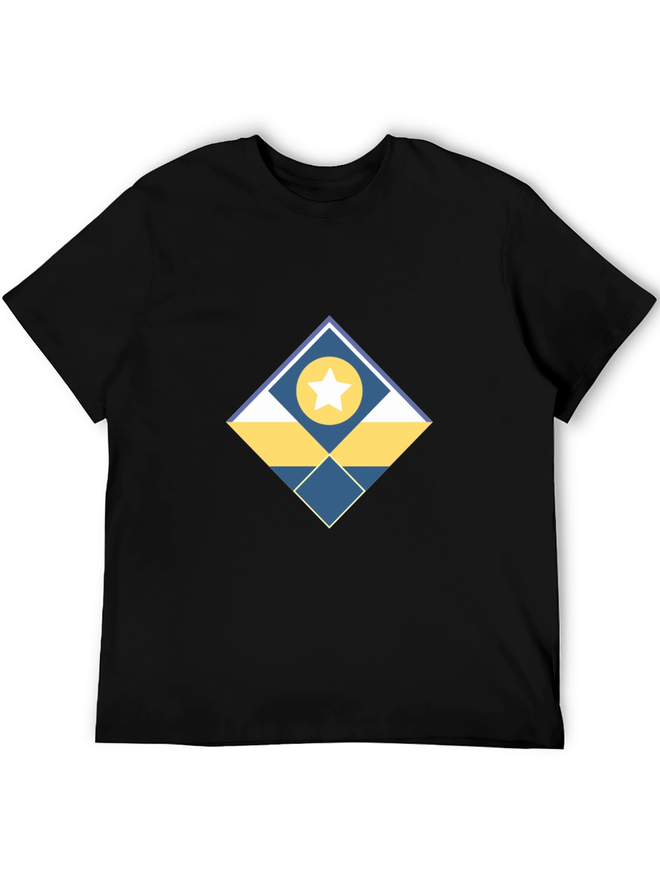 Geometric Star Graphic Tee - Modern Design