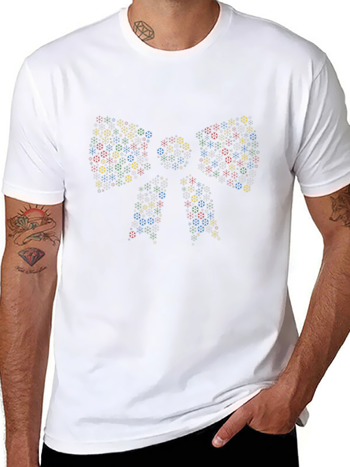 Festive Snowflake Bow T-Shirt