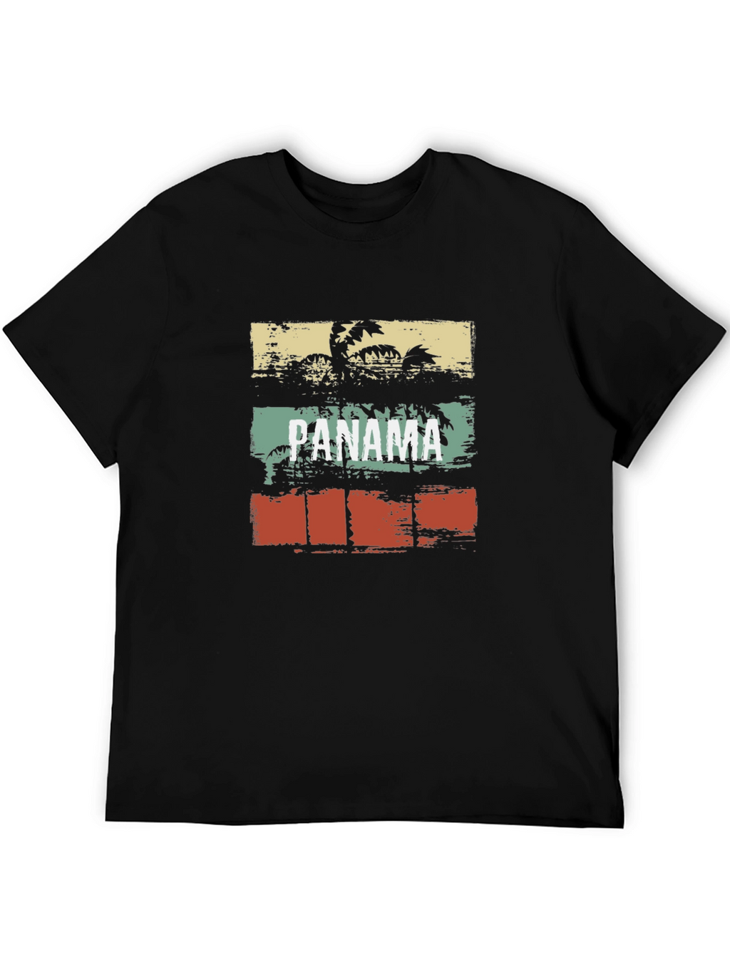 Panama Palm Tree T-Shirt - Tropical Vacation Vibes