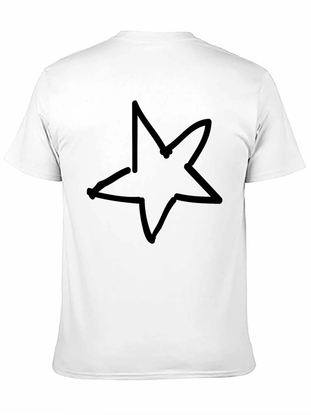 Black Star Graphic T-Shirt - Casual Style
