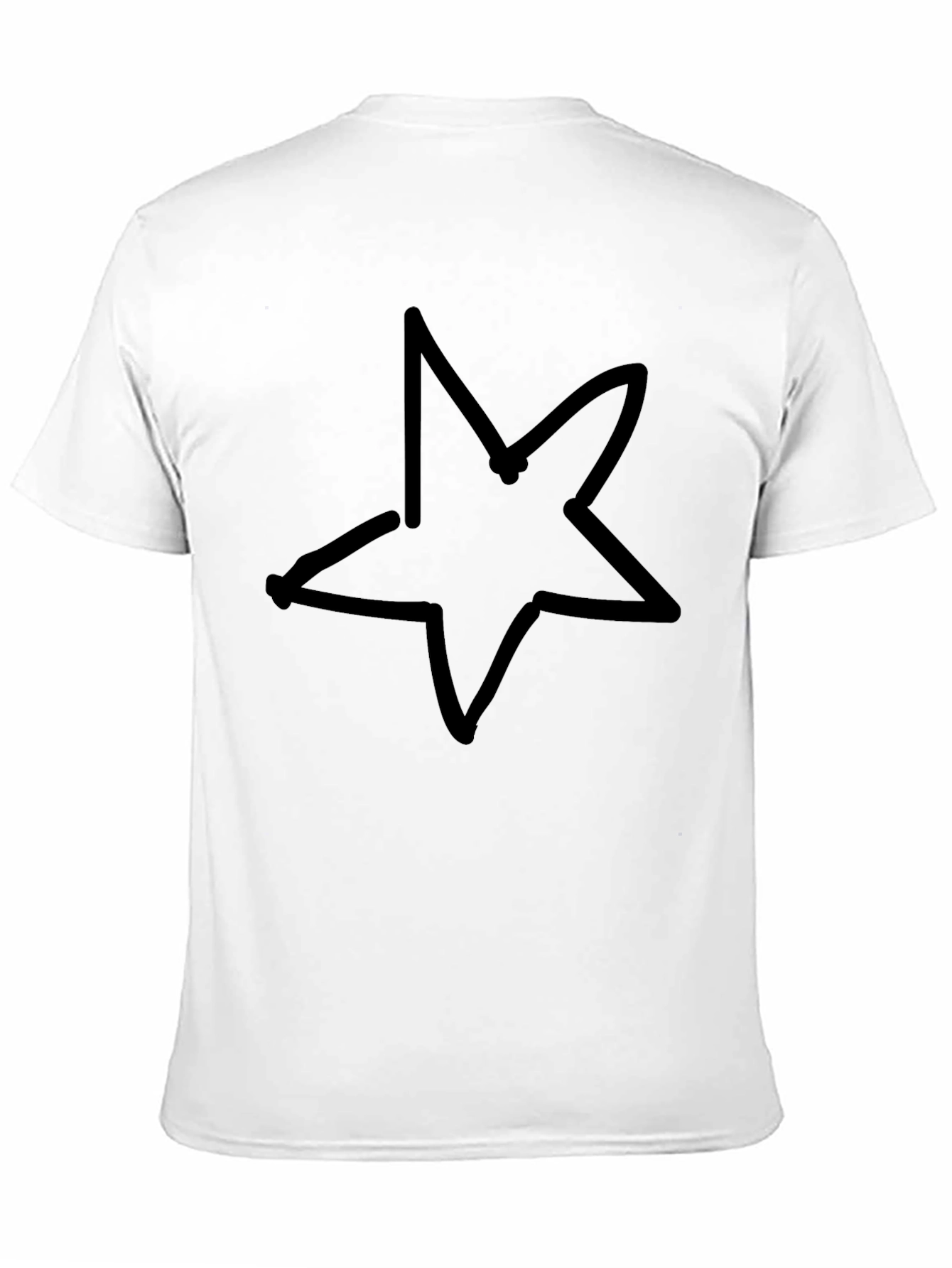 Black Star Graphic T-Shirt - Casual Style