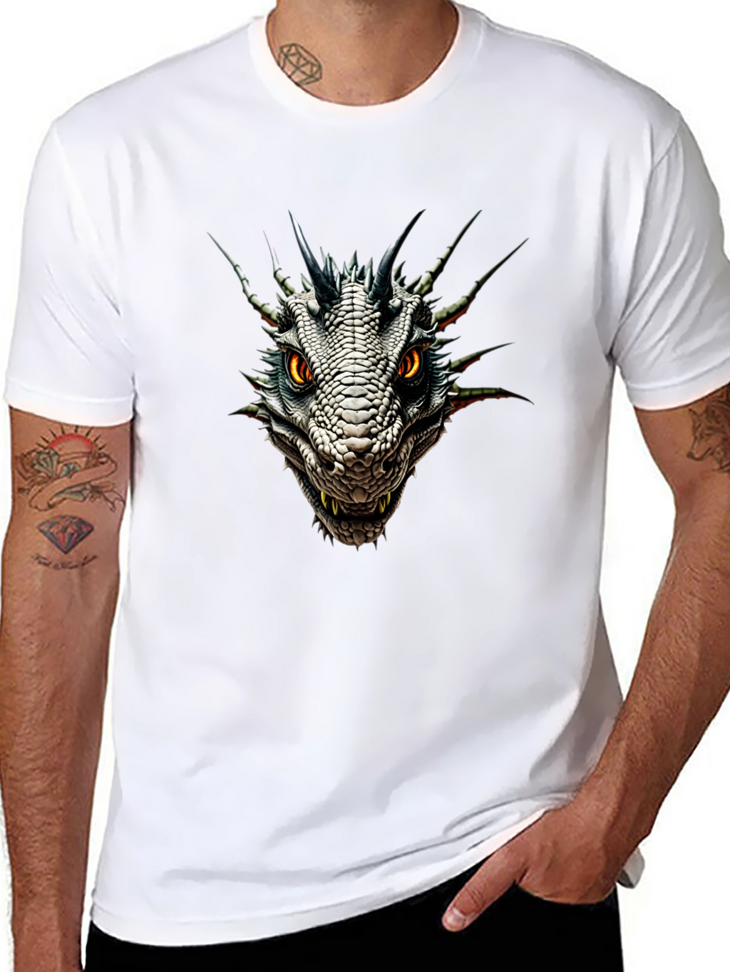 Dragon Head Graphic Tee - Fierce Style