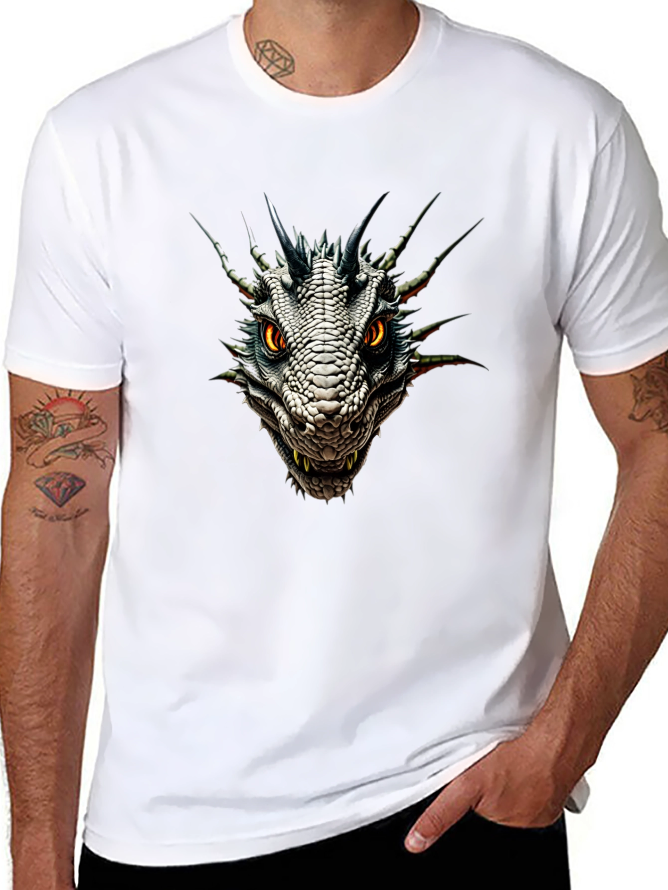 Dragon Head Graphic Tee - Fierce Style